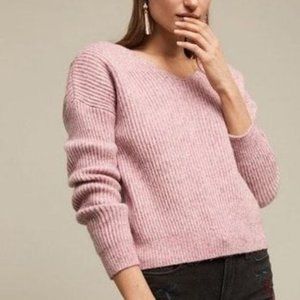 Anthropologie Angel Of The North Twist Tie Back Sweater